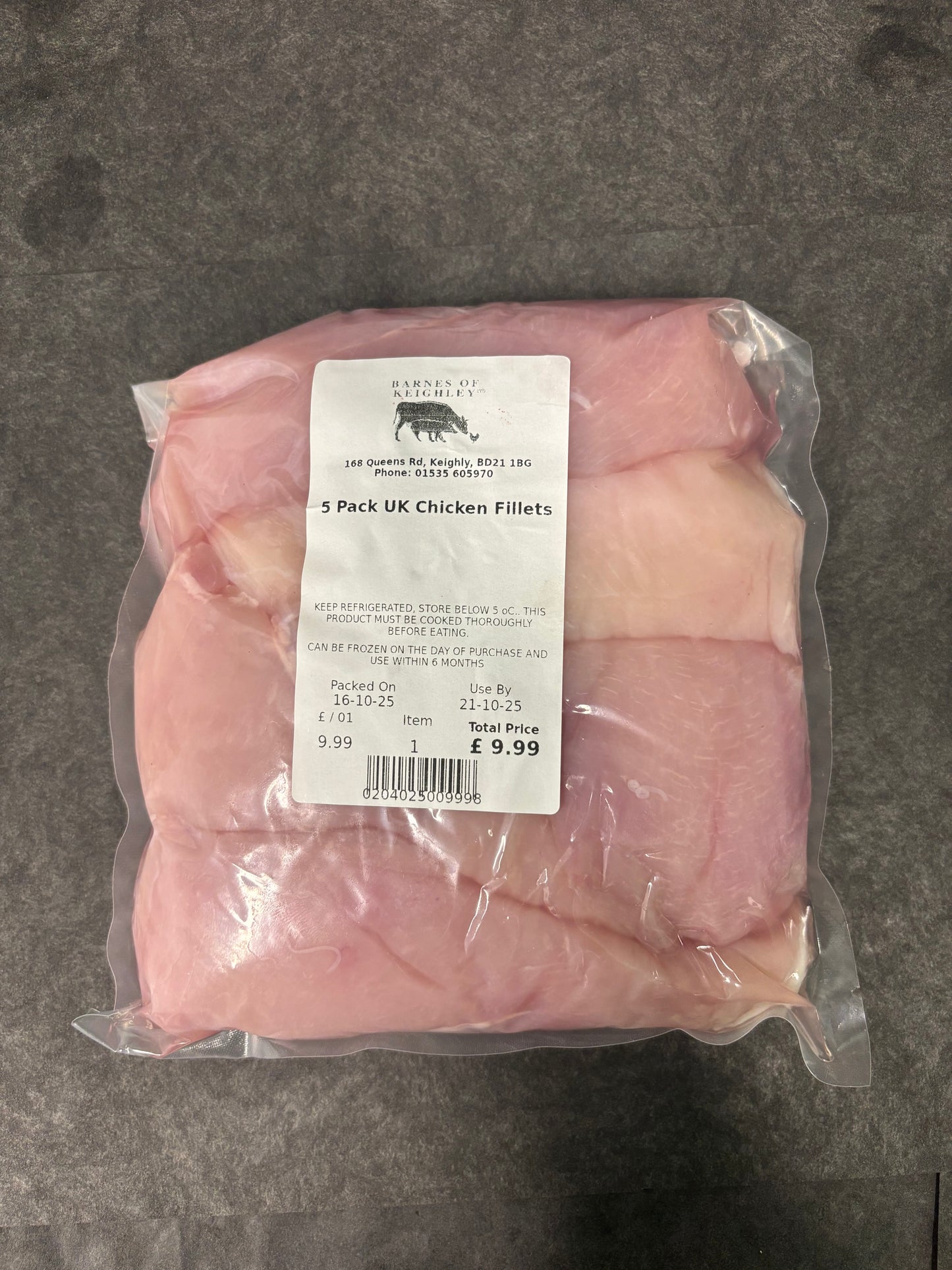 5 Pack Of Chicken Fillets