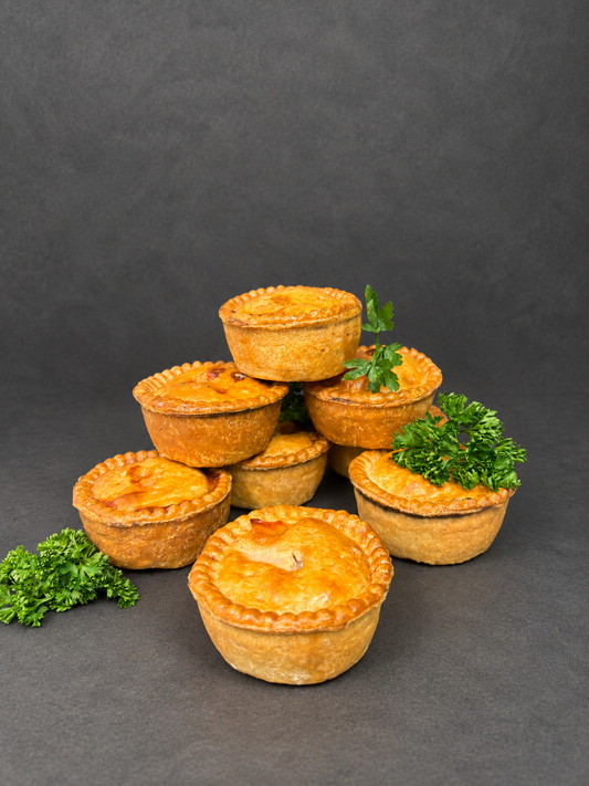 Pork Pie on a smooth charcoal background