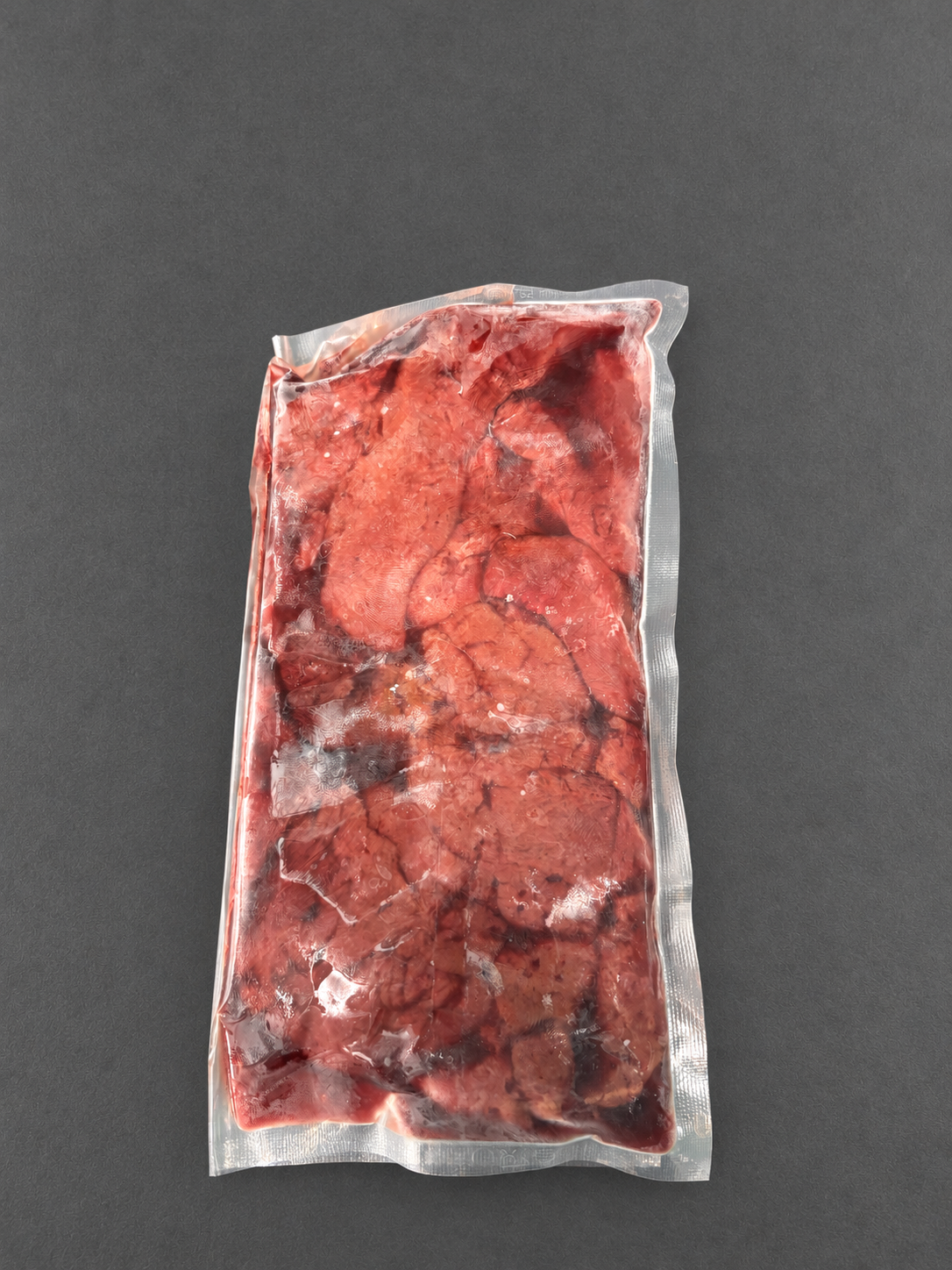 Lamb Liver on a smooth charcoal background