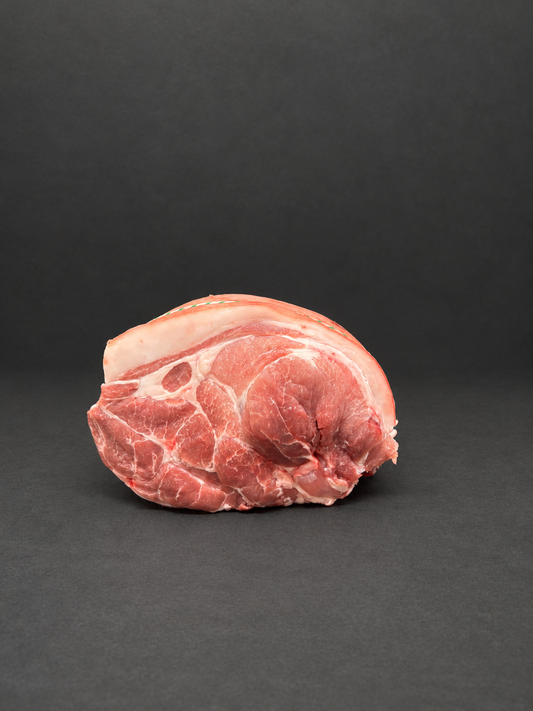 Pork Joint on a smooth charcoal background
