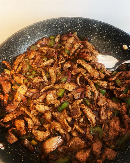 Black Garlic Steak stir fry (500g)